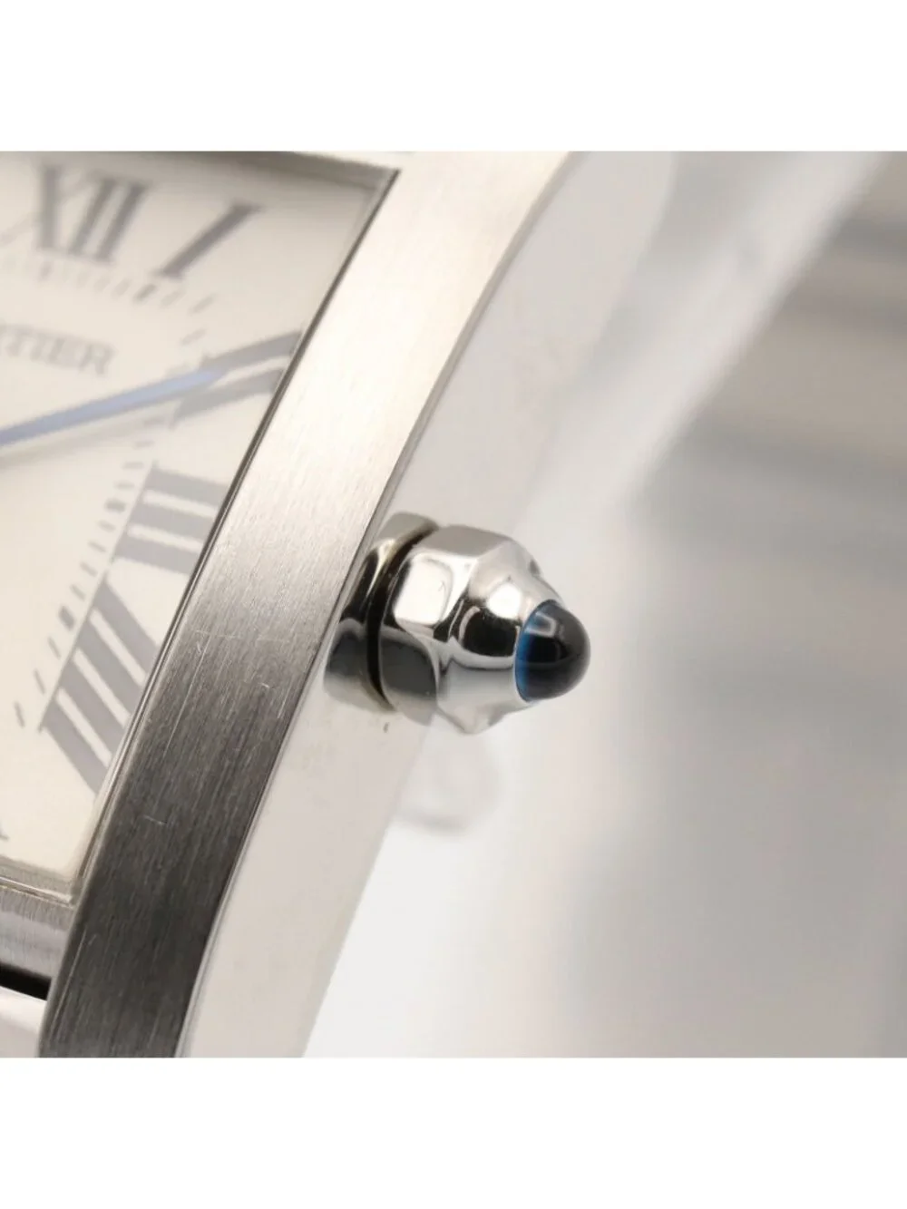 Cartier Watch Tank Francaise SM Silver Stainless Steel